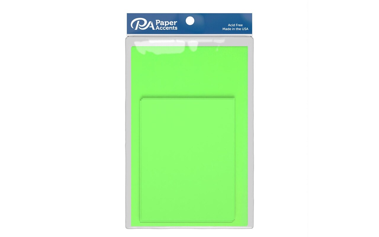 Card &#x26; Env 4.25x5.5 10pc Lime Green